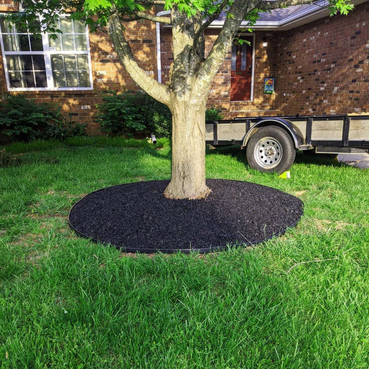 Plastic Garden Edging Kit 100FT with 90 Spikes No-Dig Border