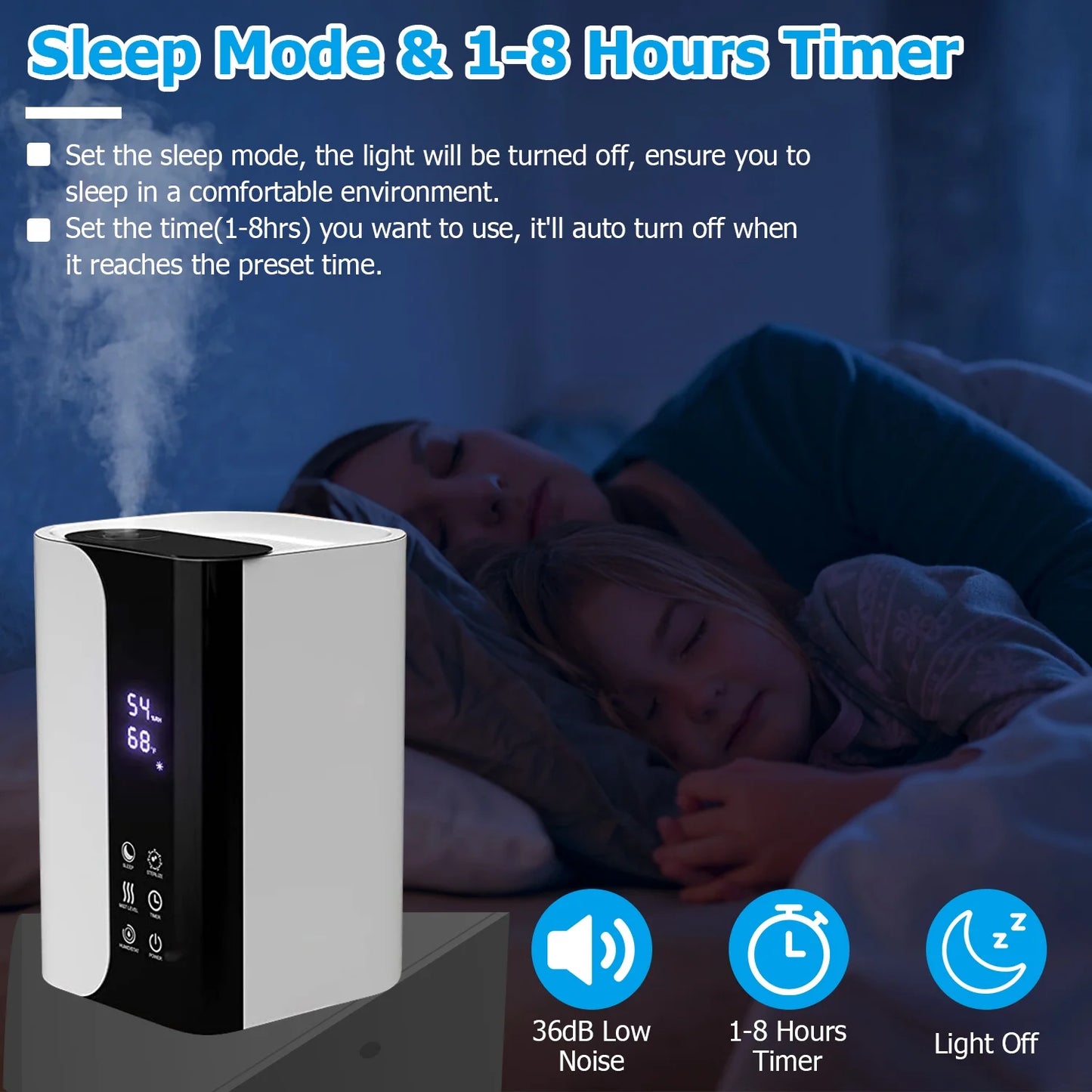 5L Mist Humidifier With Essential Oils Diffuser