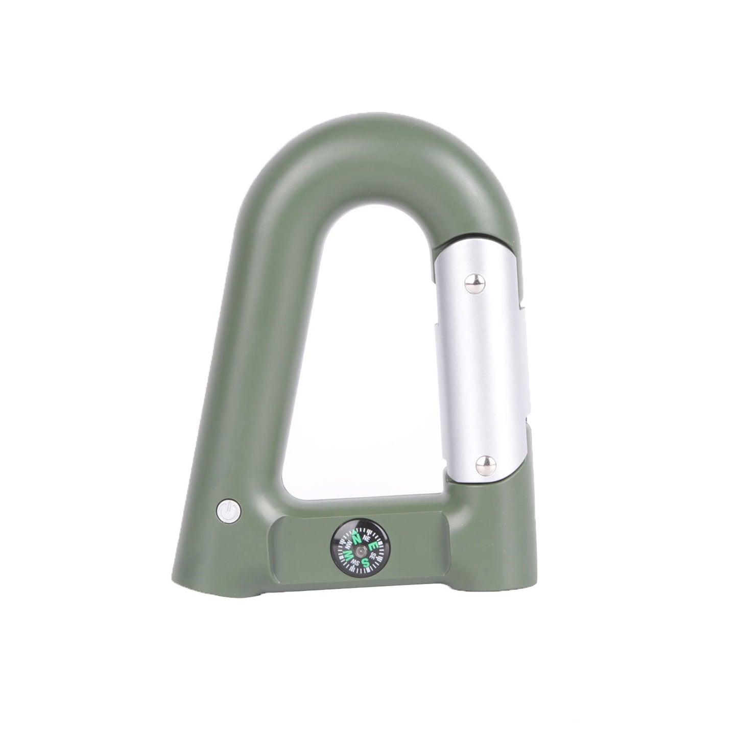 Carabiner Power Bank 2200mAh with LED Flashlight & Compass