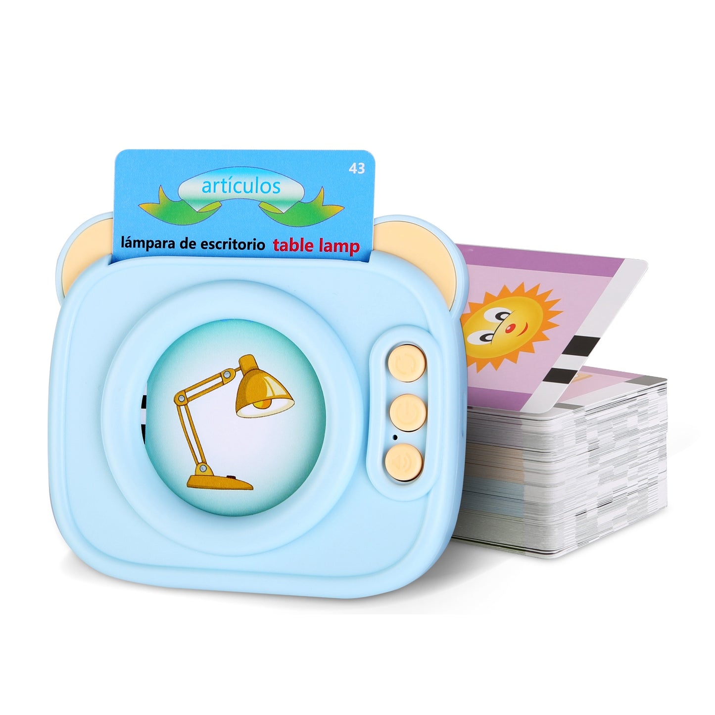 Bilingual Talking Flash Cards - Spanish & English Learning Toy