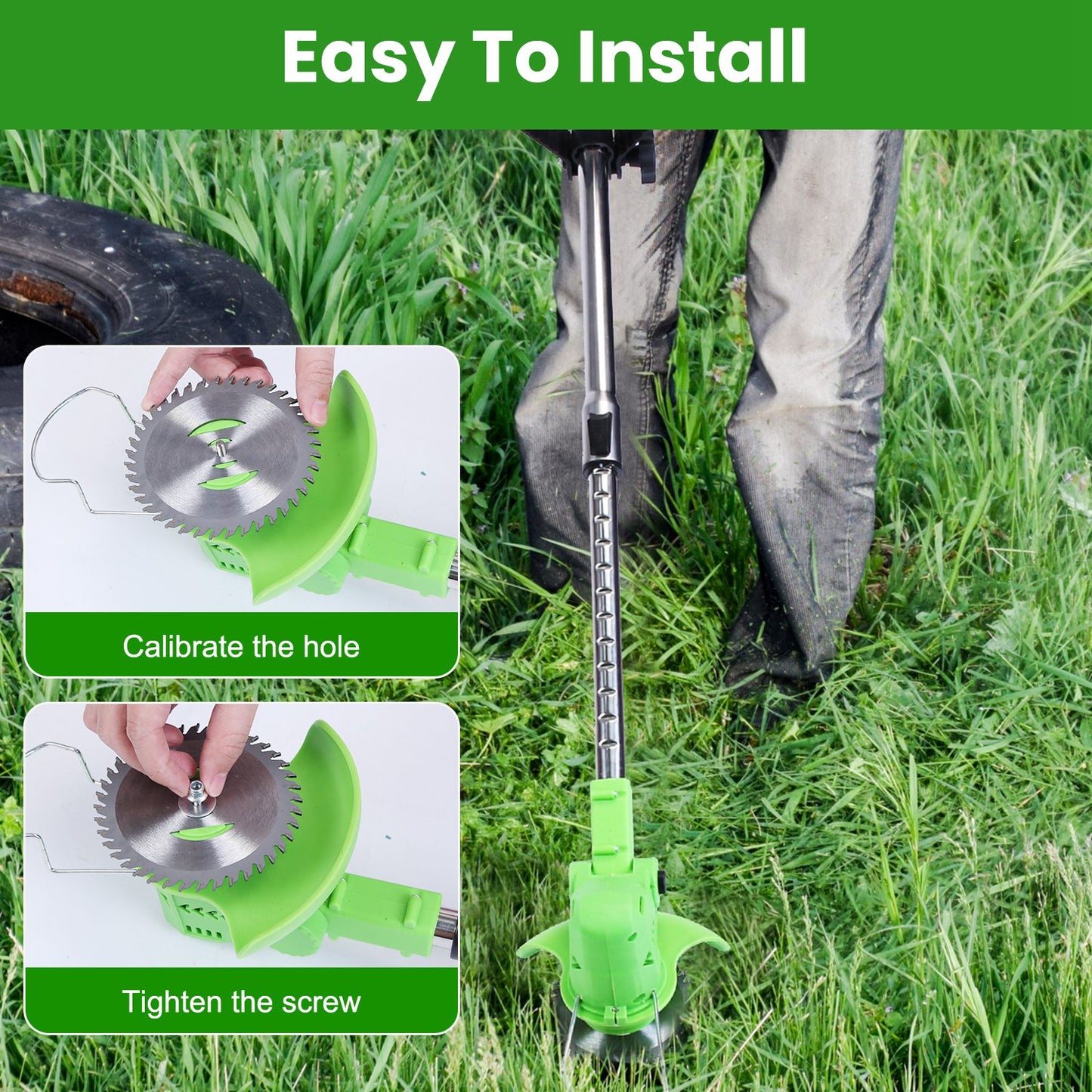 Grass Trimmer Blade Set - 14 Piece Replacement Accessory Kit