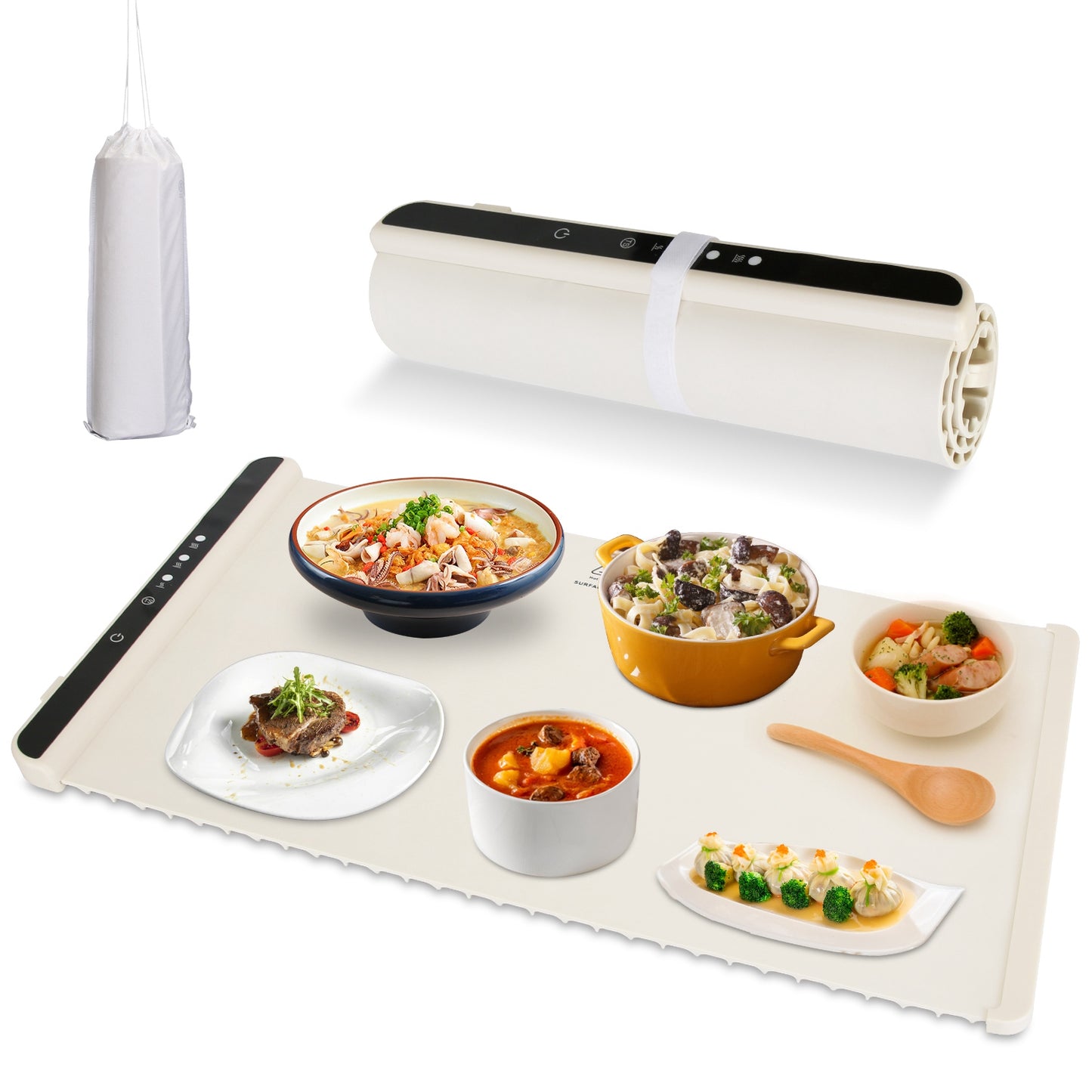 Electric Warming Tray with Adjustable Temperature Control