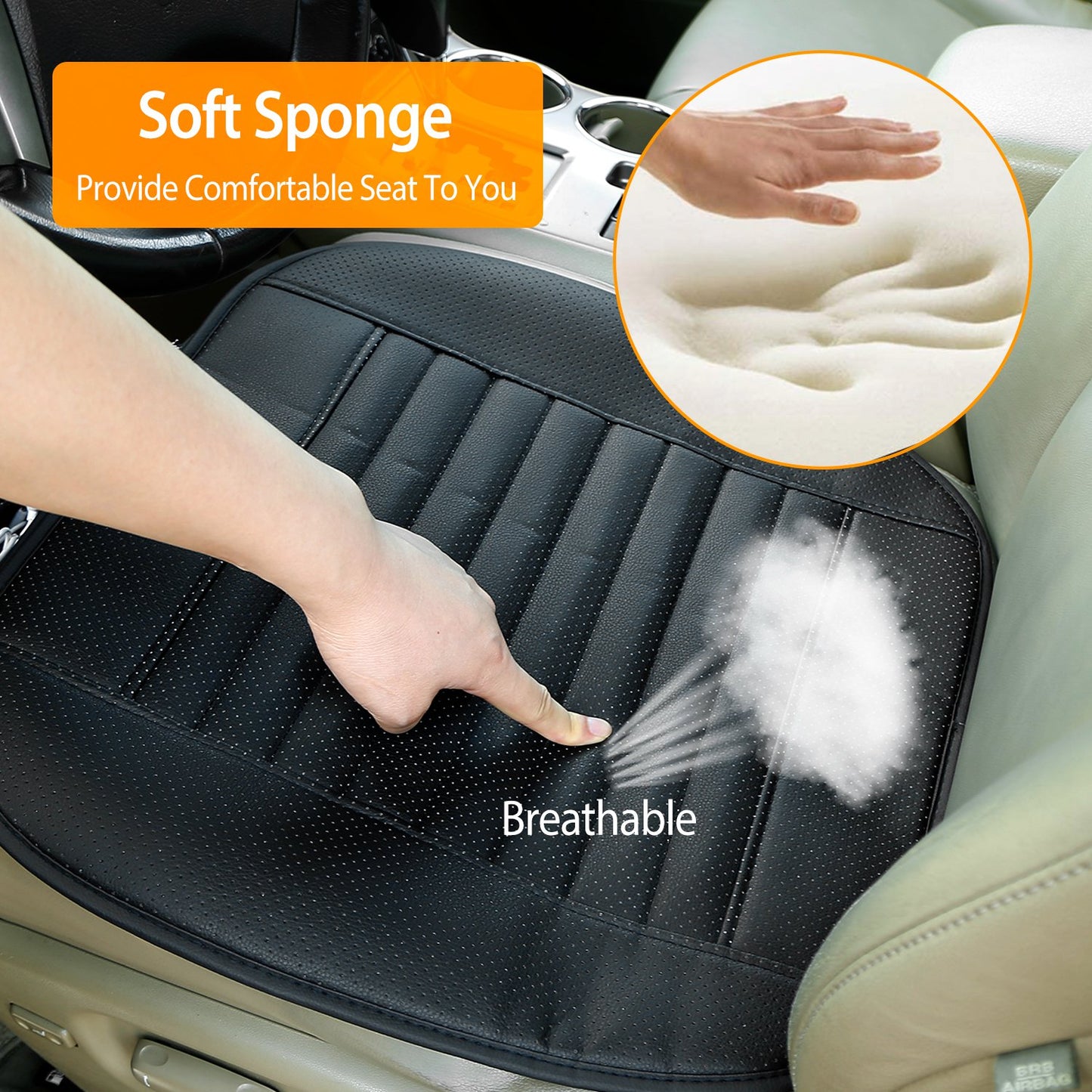 Car Front Seat Cover with Bamboo Charcoal Filling