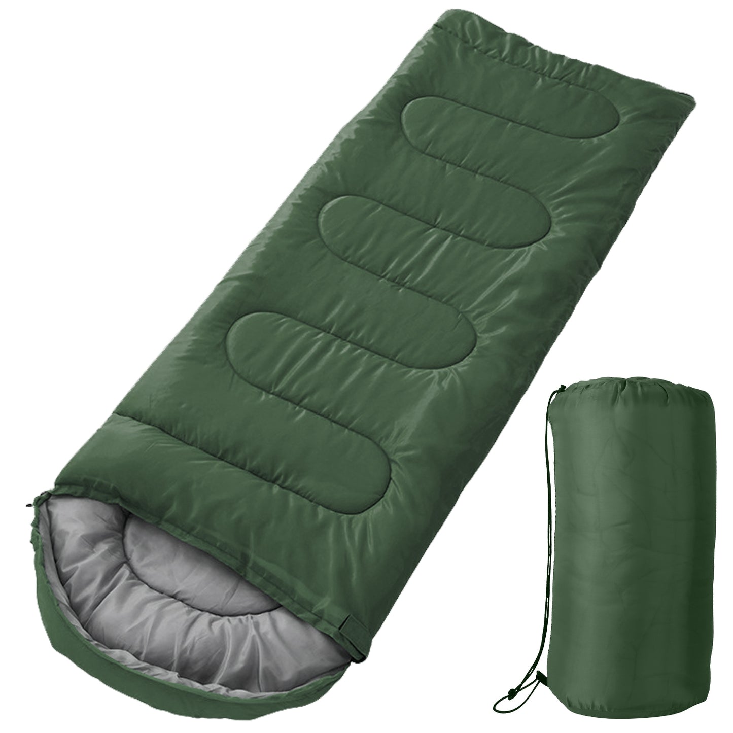 3-Season Sleeping Bag for Adults with Carry Bag 32-50°F
