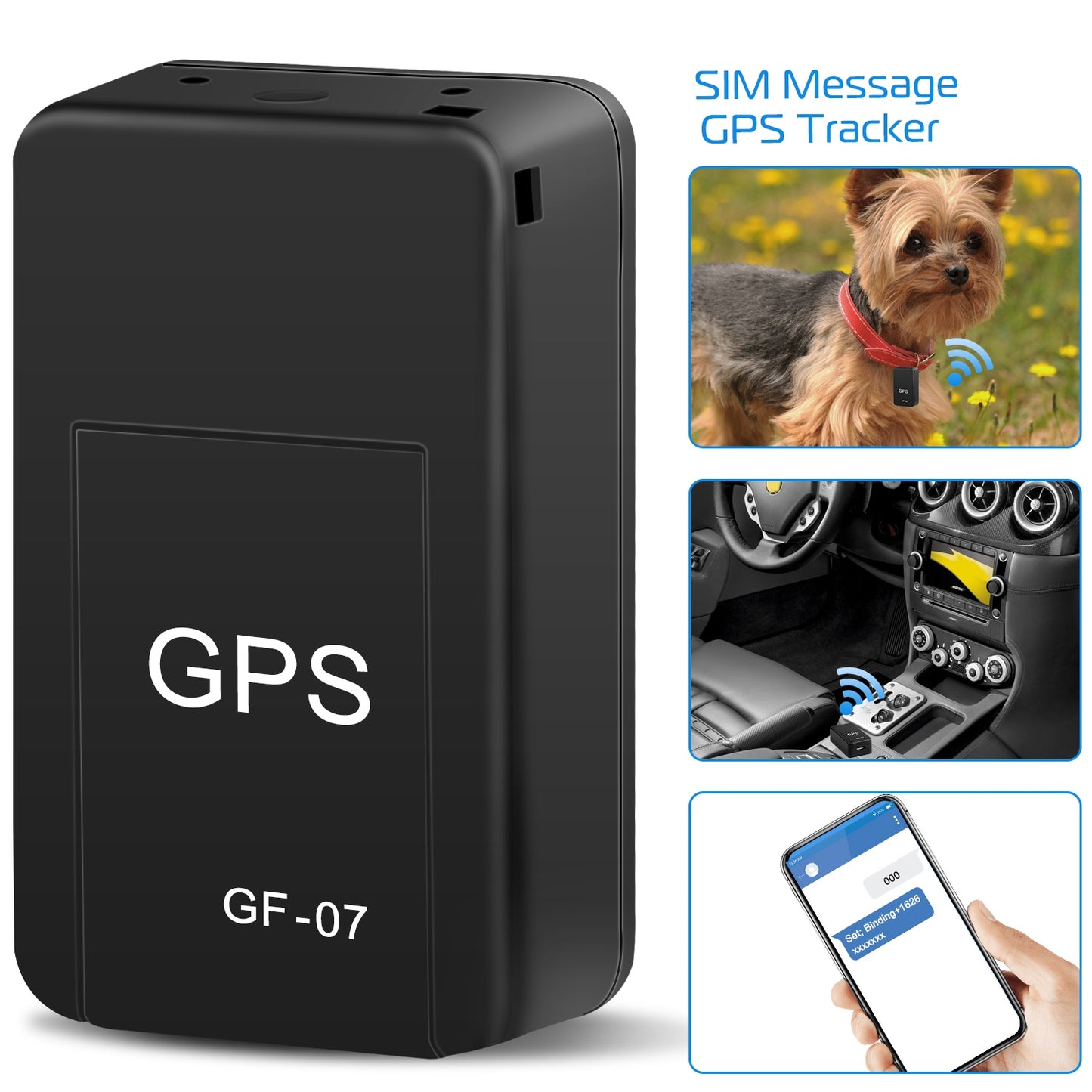 GPS Tracker with Magnetic Mount for Vehicles and Pets