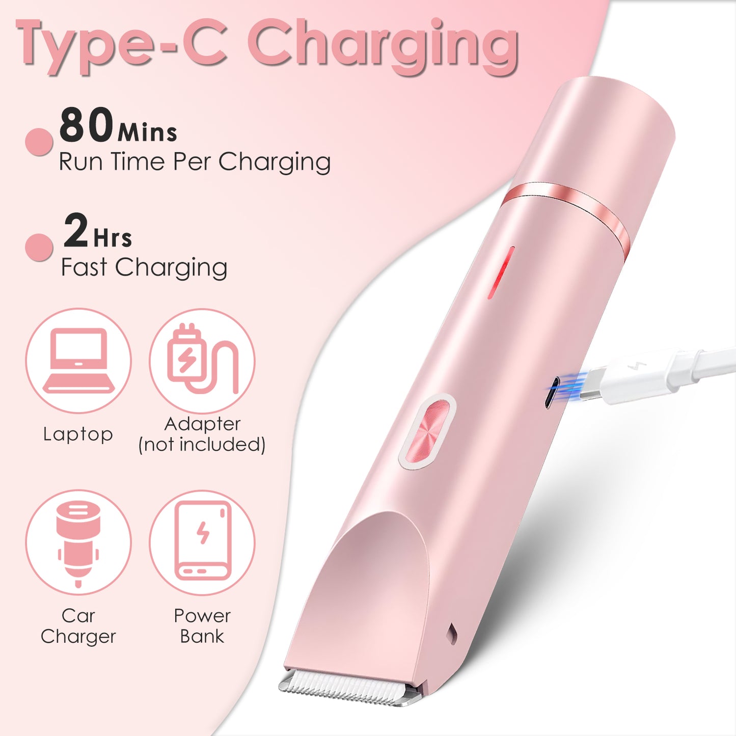 2-in-1 Bikini Trimmer for Women – Cordless & Waterproof