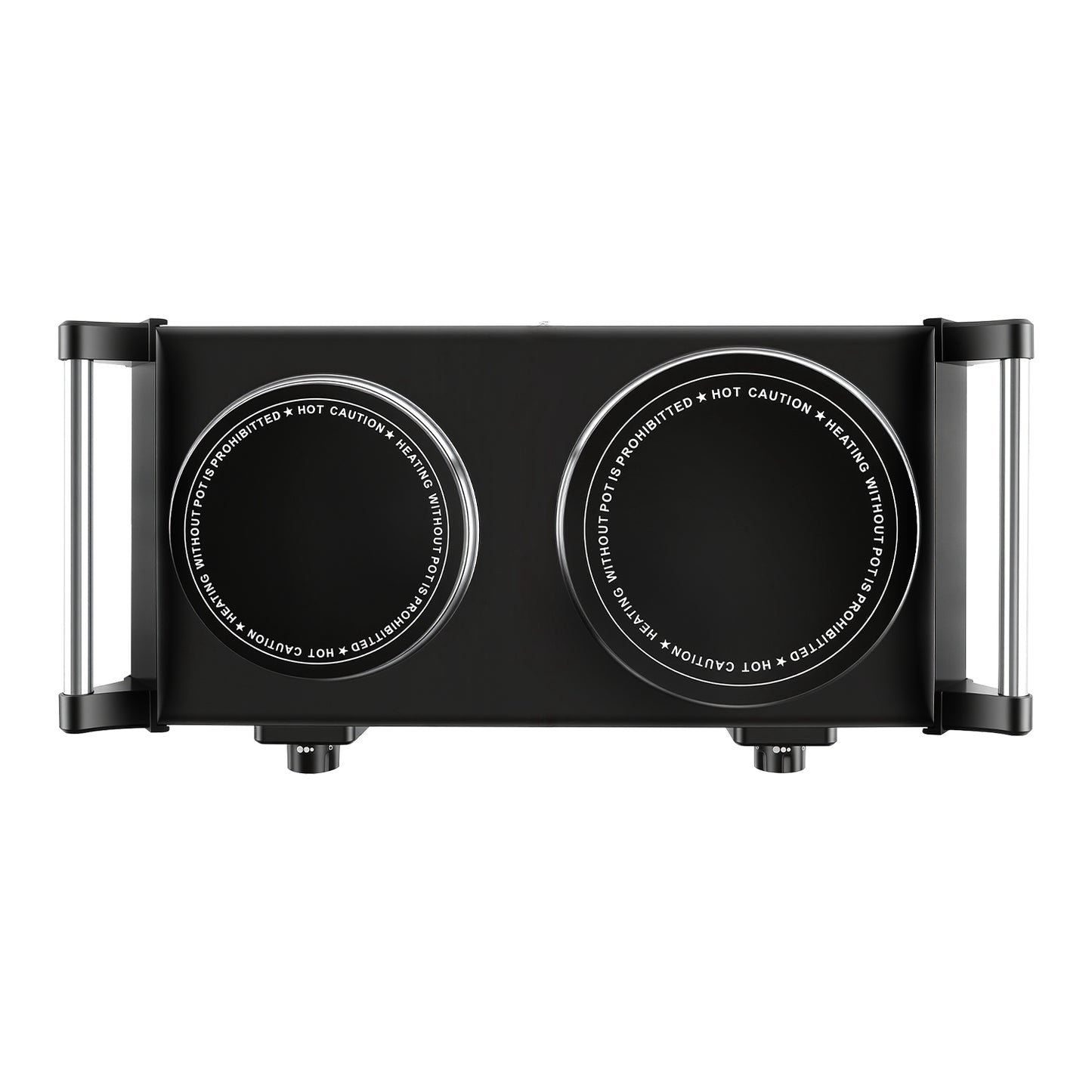 Electric Double Burner Hot Plate with Adjustable Temperature