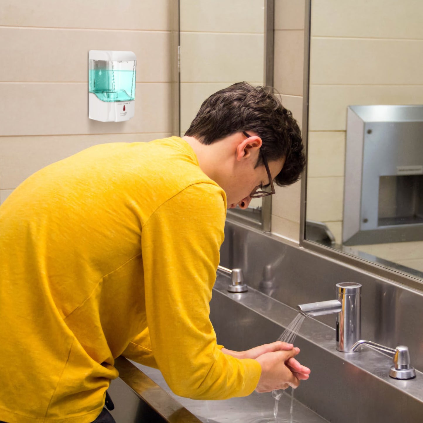 Automatic Soap Dispenser 700ML Wall Mounted Touchless Sensor