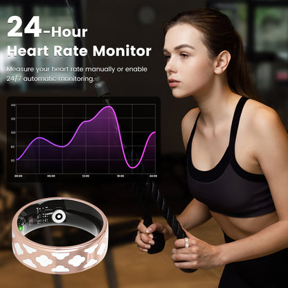 Smart Ring Health Tracker with Sleep & Fitness Monitoring