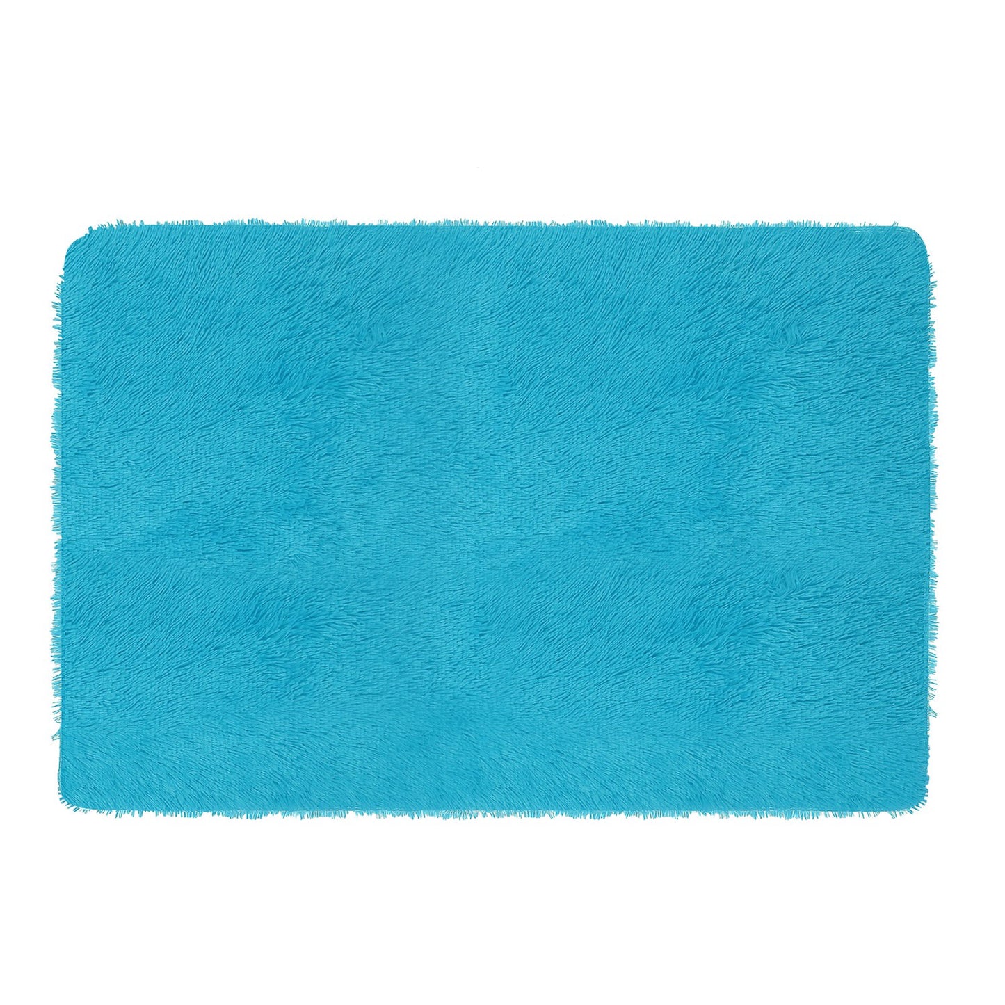 Shaggy Area Rug 4' x 2.6' Anti-Slip Soft Polyester Floor Mat