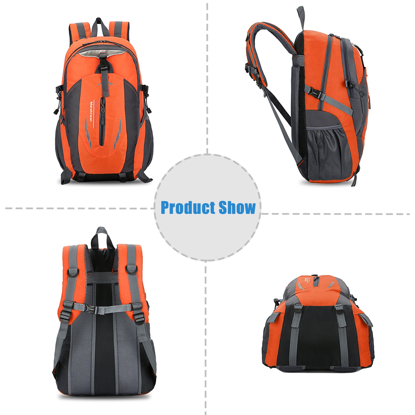 36L Waterproof Hiking Backpack with Ergonomic Design
