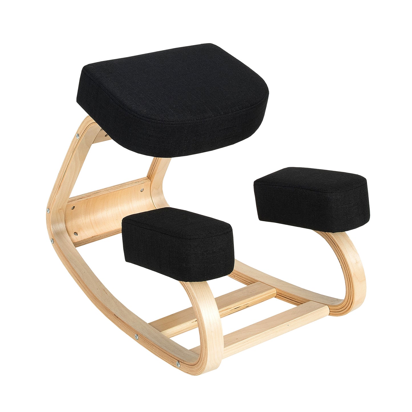 Ergonomic Kneeling Chair with Rocking Base - Gray