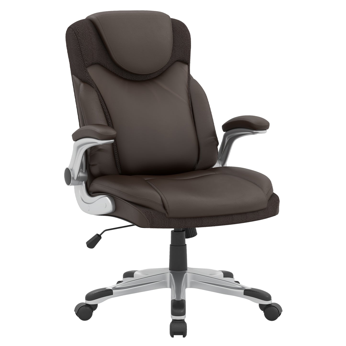 Executive Office Chair with Flip-Up Armrests & Rocking Function