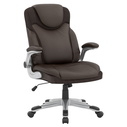 Executive Office Chair with Flip-Up Armrests & Rocking Function