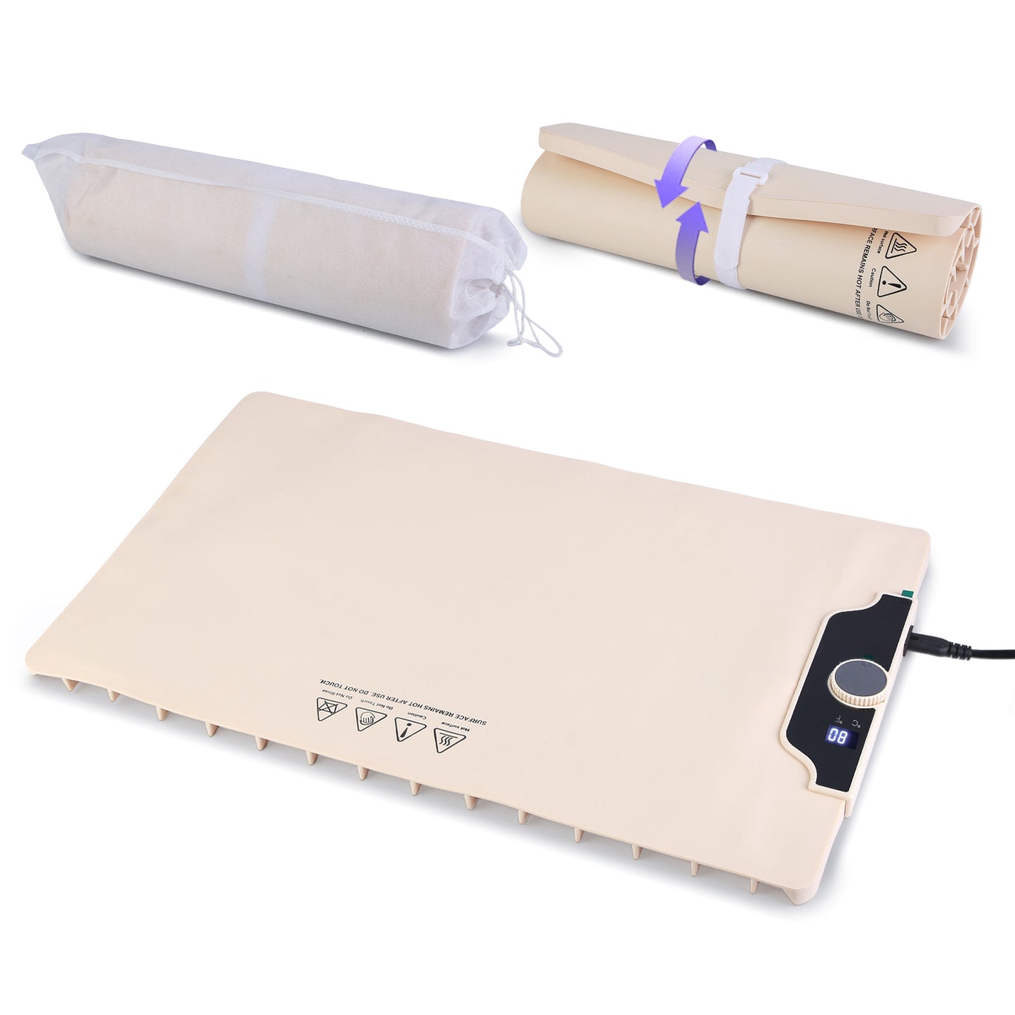 Electric Food Warming Mat 23.6x15.8in with 14 Temp Levels