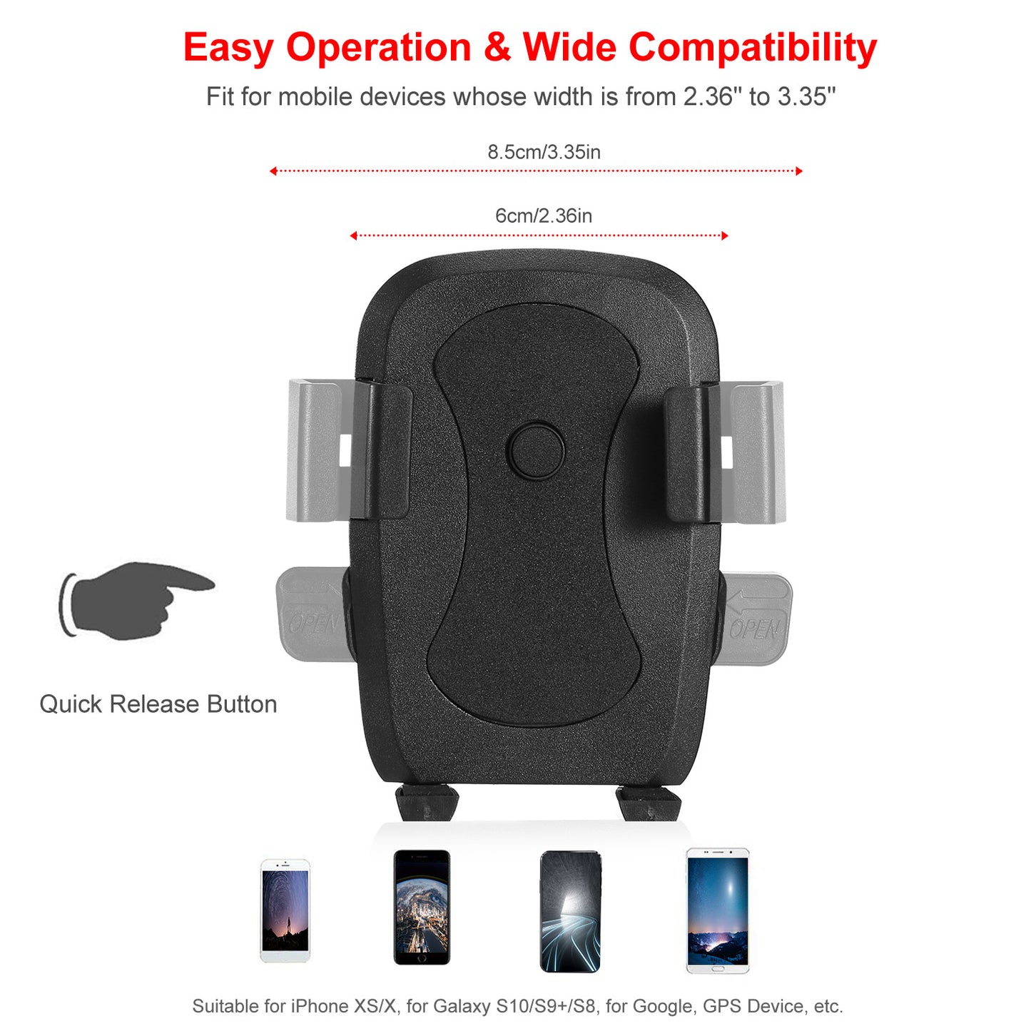 Car Air Vent Phone Mount with 360° Rotation