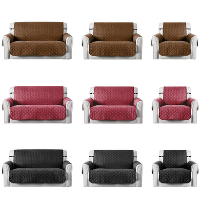 Reversible Sofa Cover with Elastic Straps - Water-Resistant