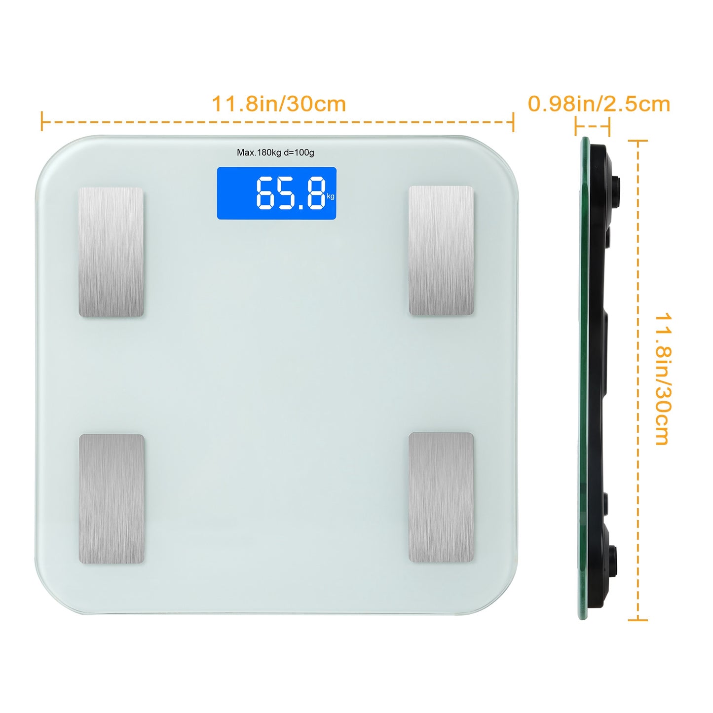 Smart Body Composition Scale with App & 8 Health Metrics