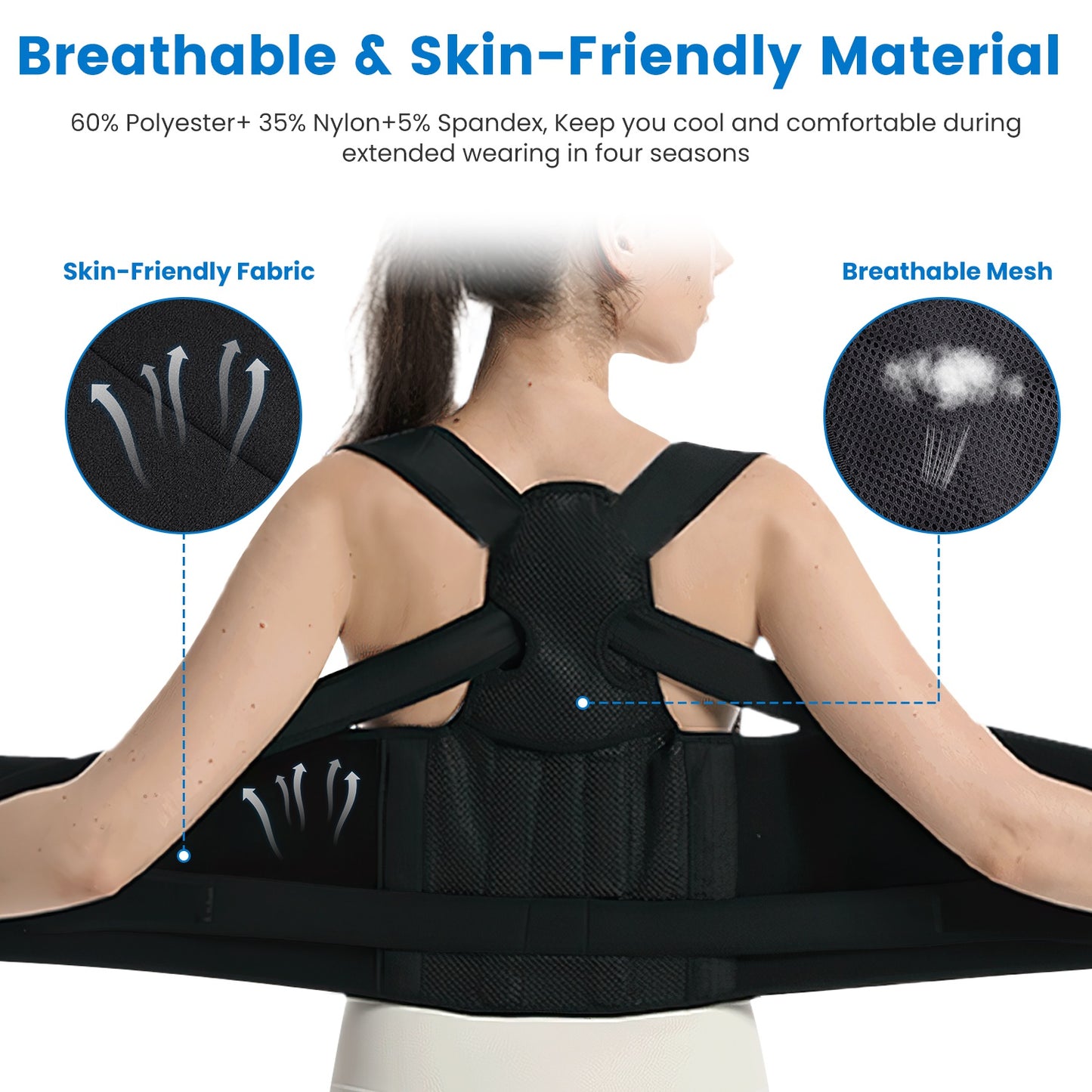 Unisex Posture Support Brace for Daily Wear