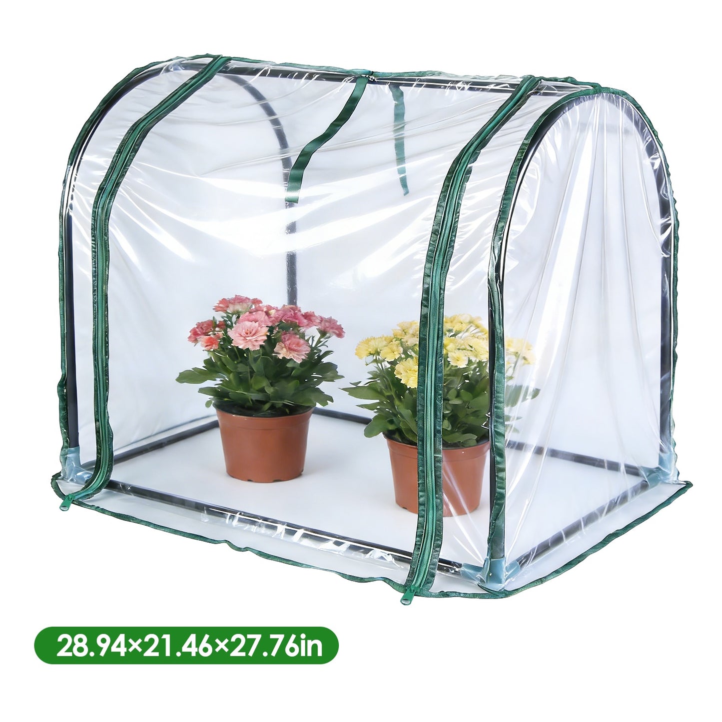 Tabletop Mini Greenhouse 29" x 21" x 28" with PVC Cover