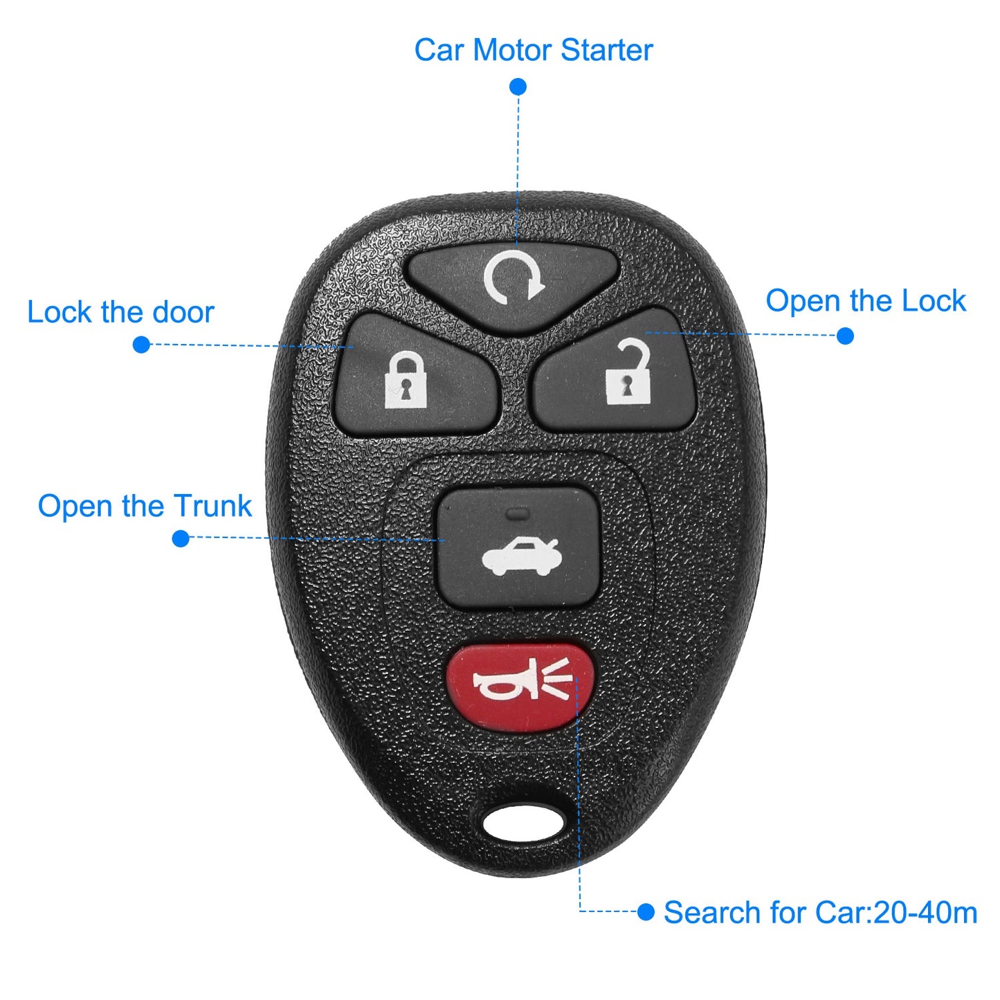 Keyless Entry Remote Key Fob for 2004-2010 Chevrolet Malibu