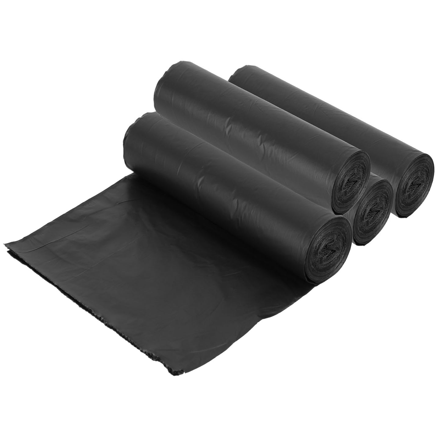 Garbage Bags 5.3 Gallon - 48 Count Black Unscented Trash Liners