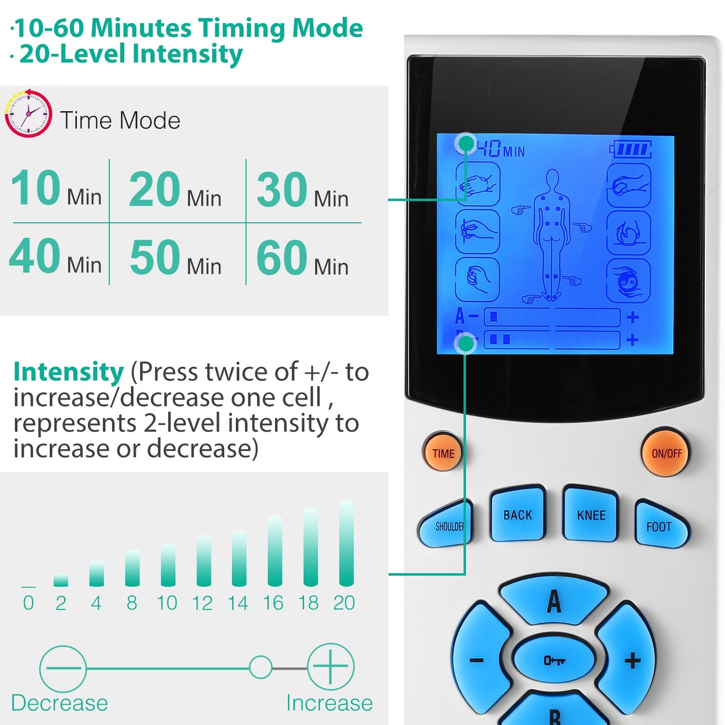10 Modes Pain Relief Body Massager