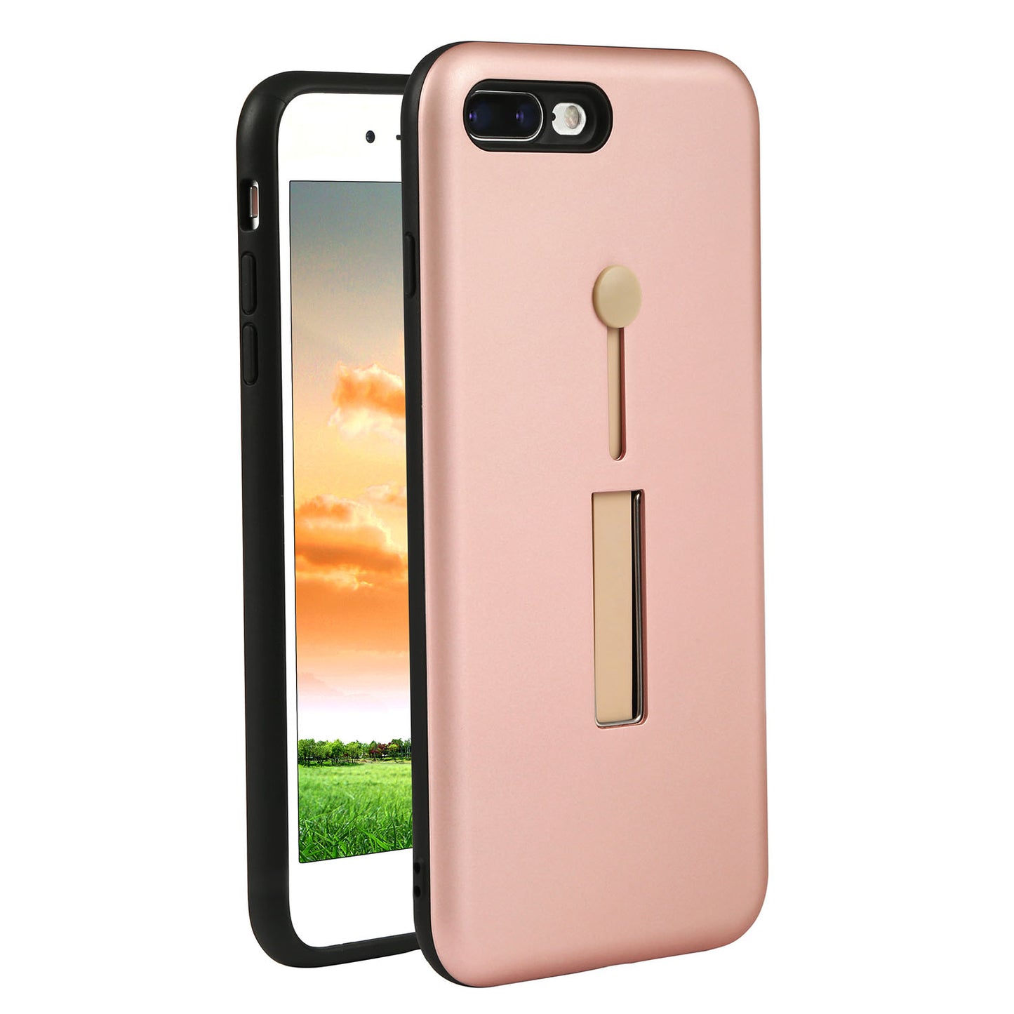 iPhone 8 Plus Case with Kickstand - Rugged Slim Snap-On
