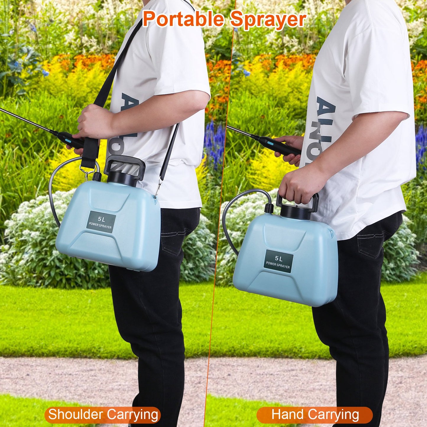 Electric Plant Sprayer 5L Rechargeable with Telescopic Wand
