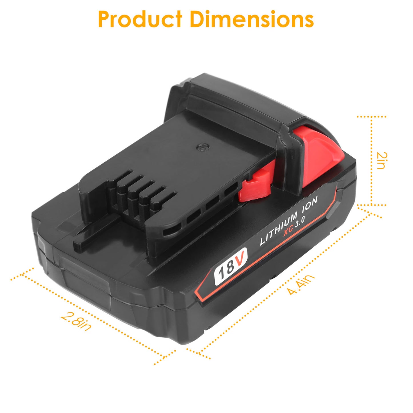 18V 3000mAh Lithium Battery for Milwaukee M18 Cordless Tools