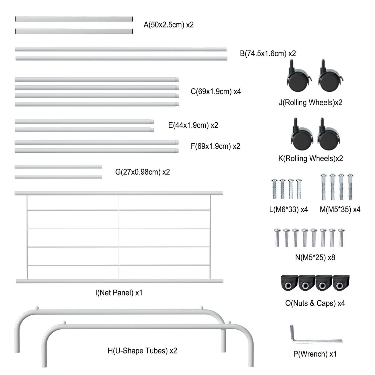 Rolling Garment Rack with Shoe Shelf and Dual Hanging Rails