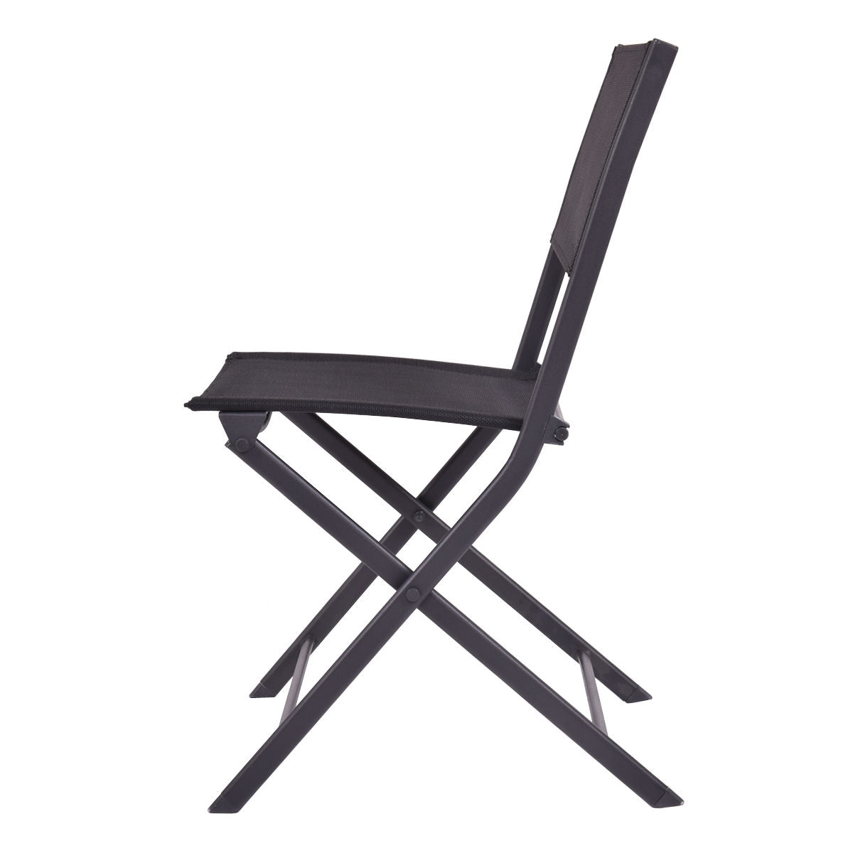 Folding Patio Dining Chairs Set of 4 - Steel Frame