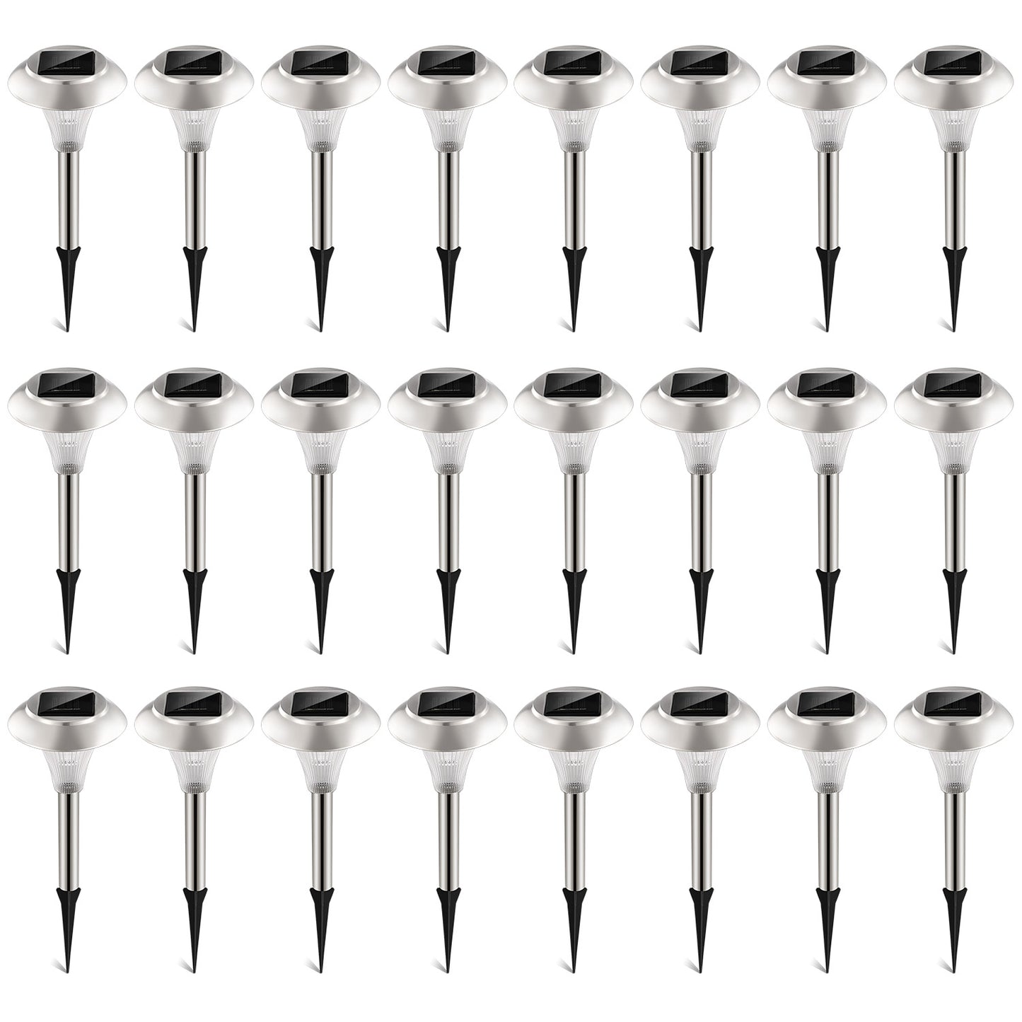 Solar Garden Lights Outdoor 12-Pack Color Changing Pathway