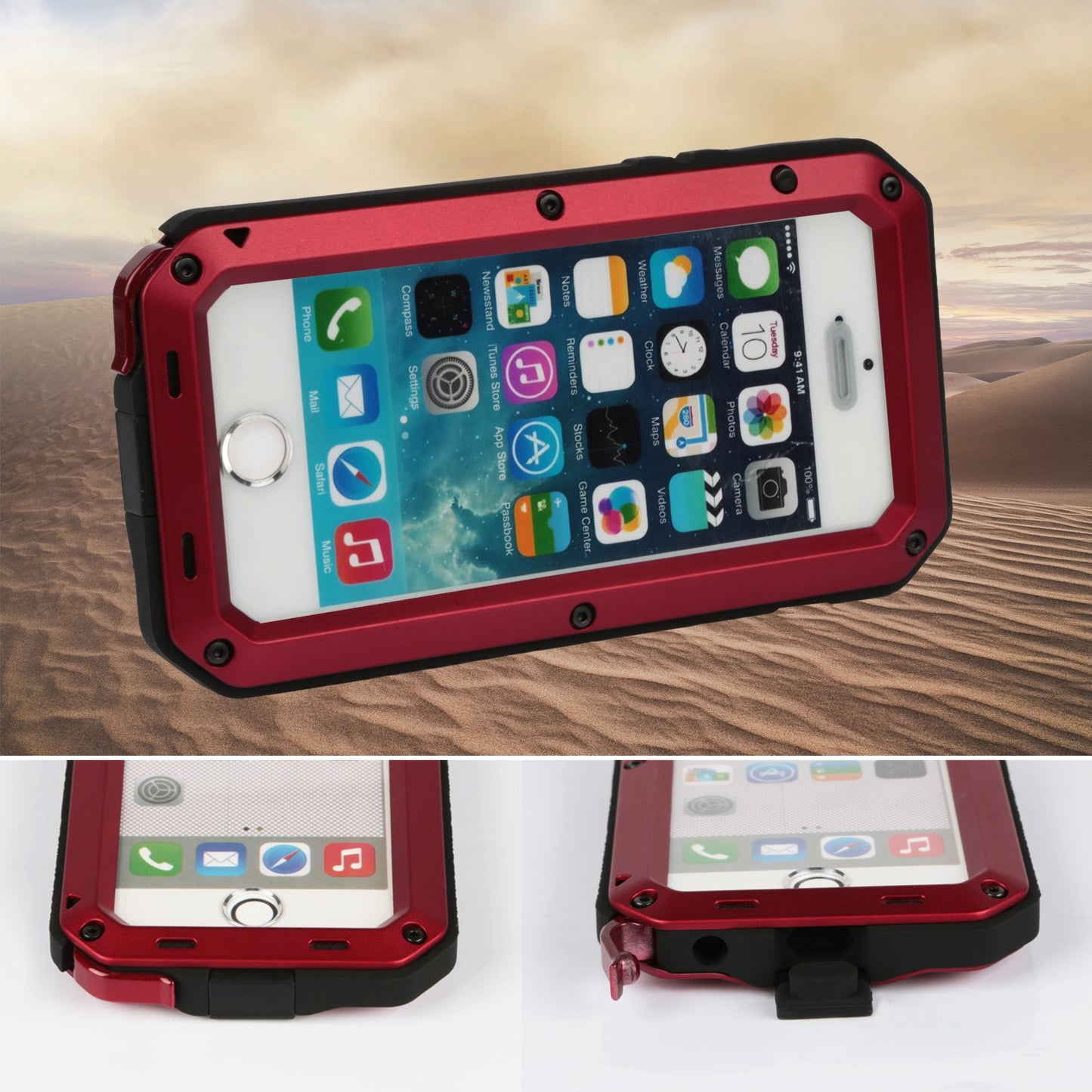 iPhone 6s Plus Rugged Full Cover Case with Screen Protector