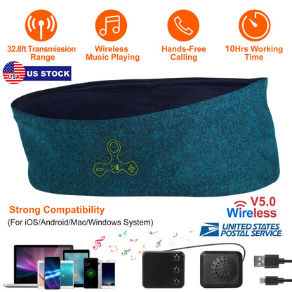 Wireless Sleep Headphones Headband with Bluetooth Speakers
