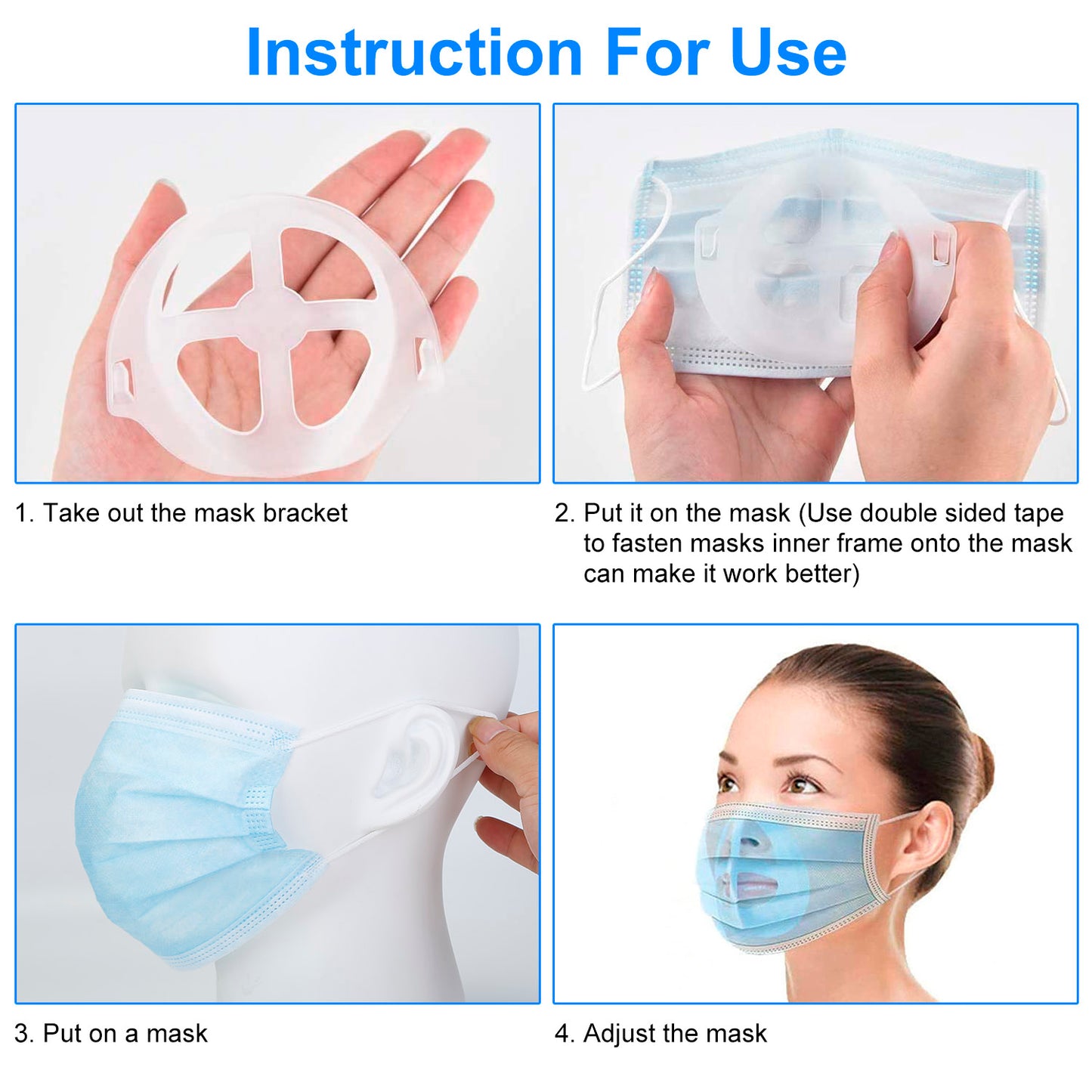 10Pcs 3D Comfortable Breathing Mouth Mask