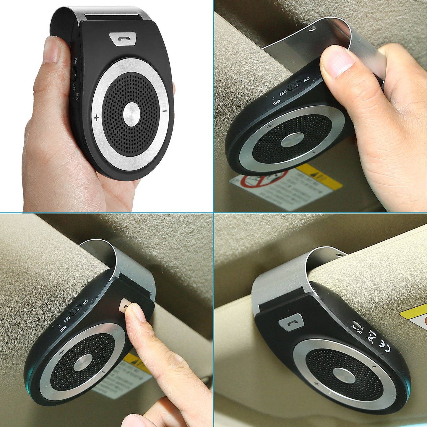 Bluetooth Car Speakerphone with Hands-Free Calling