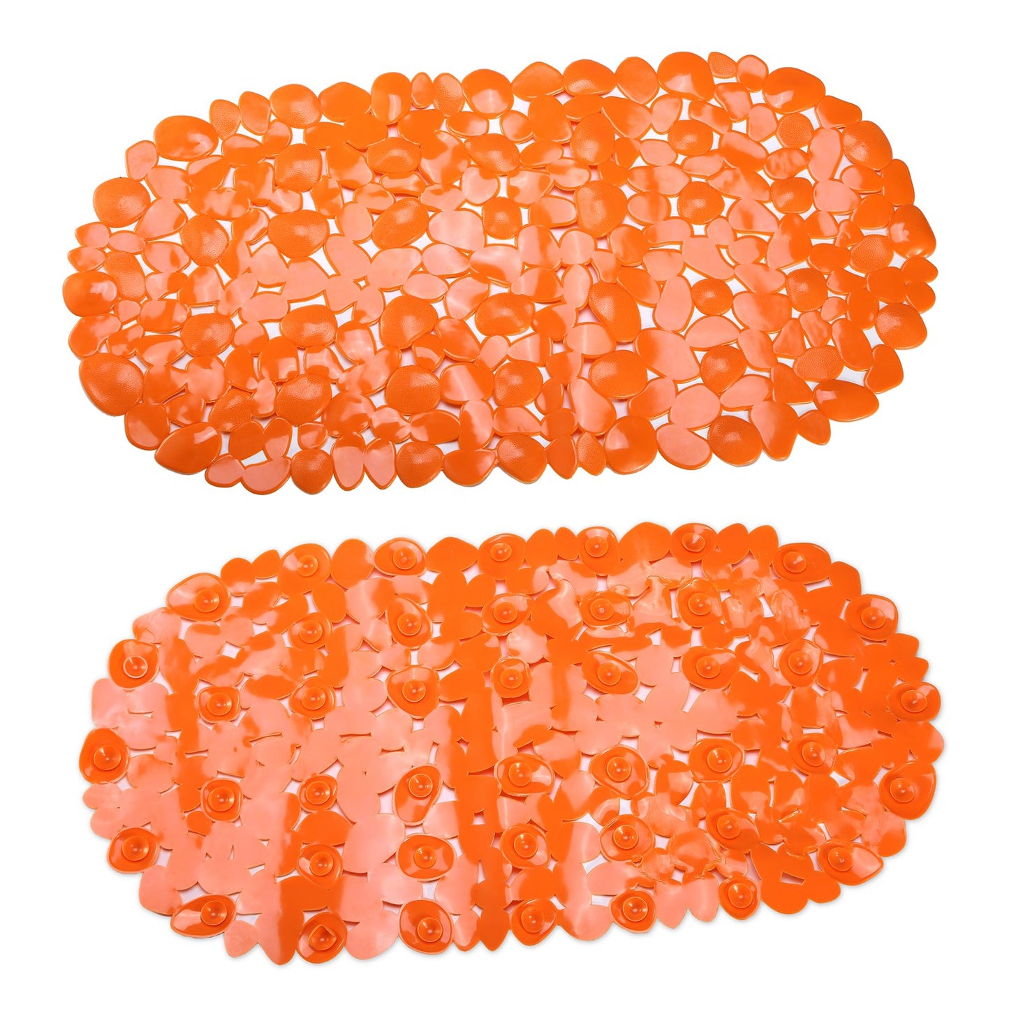 Pebble Massage Bath Mat with Suction Cups & Drain Holes