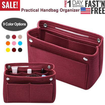 Felt Handbag Insert Organizer Purse