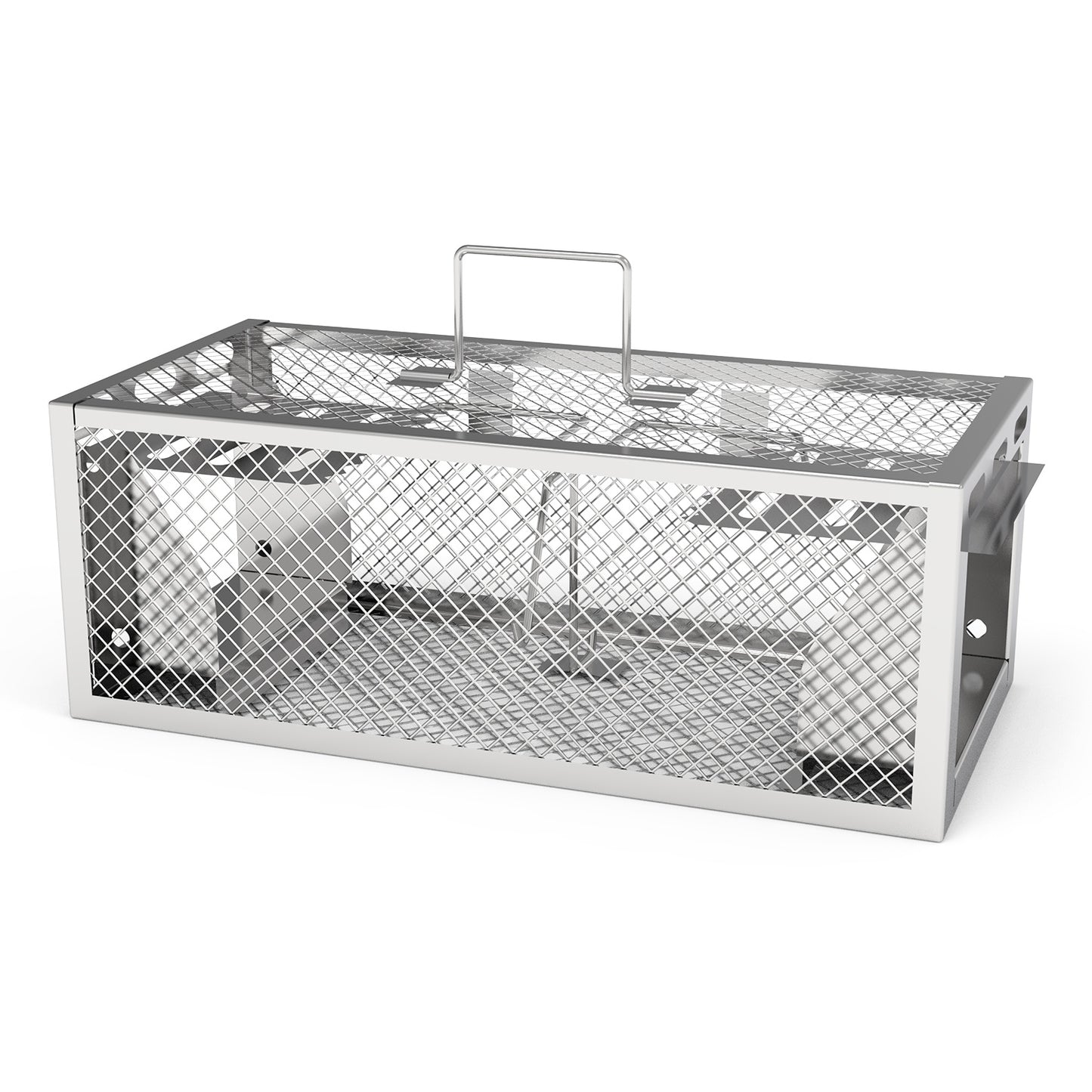 2-Pack Humane Rat Trap with Dual-Door Continuous Catch
