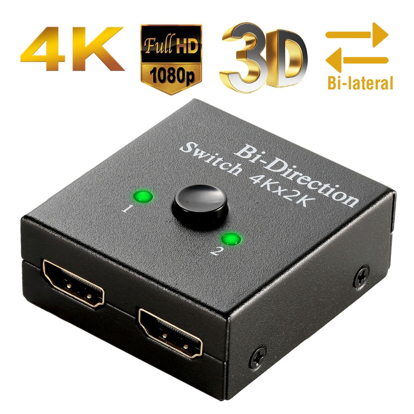 HDMI Bi-Directional Switch Splitter 2x1 1x2 4K 3D