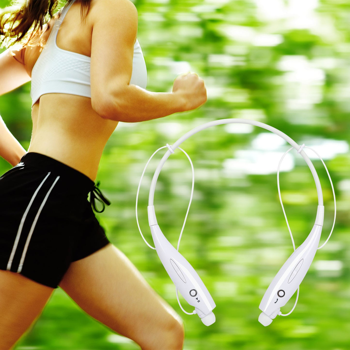 Wireless Sports Headset with Neck-Strap Design