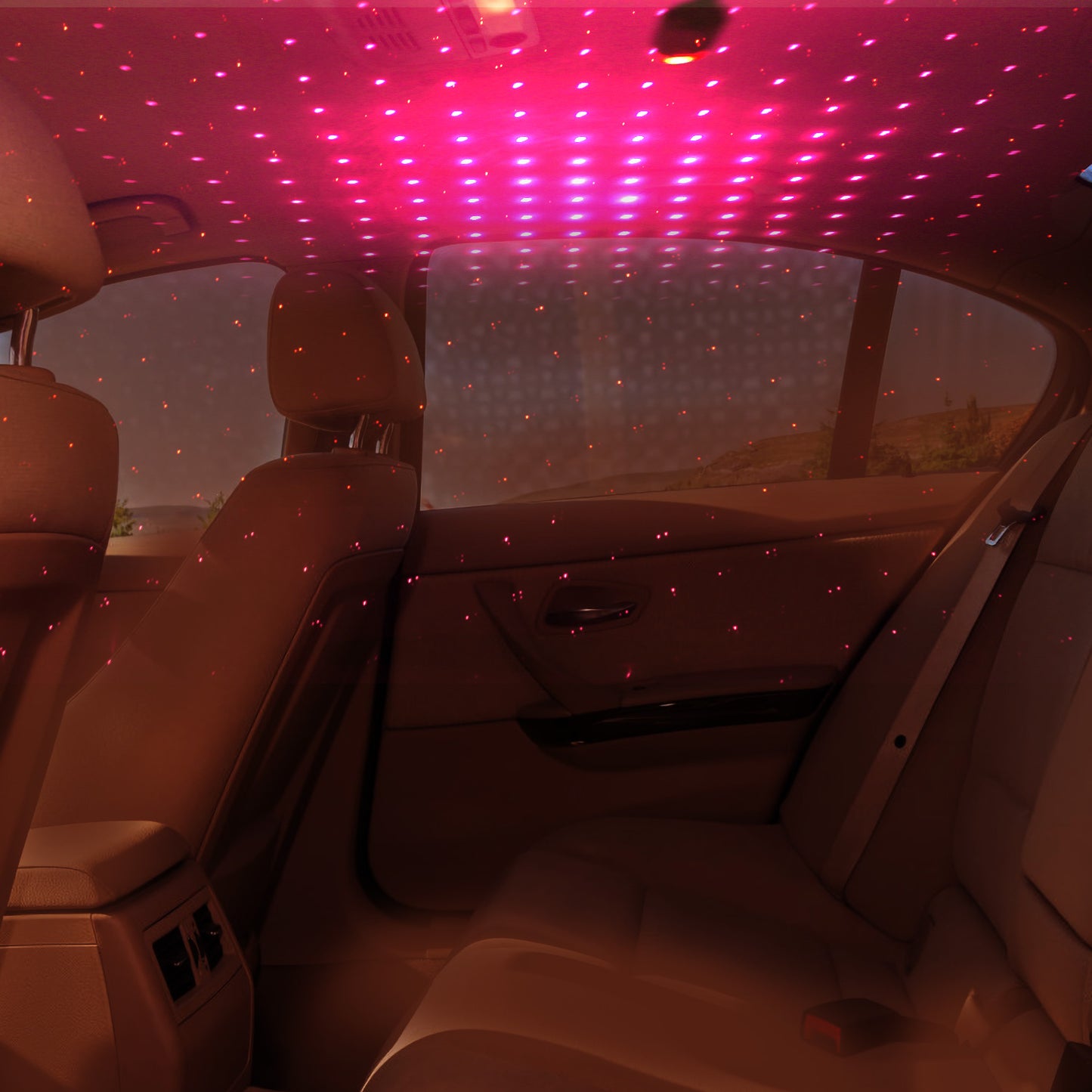 USB Star Projector Night Light for Car Interior Ceiling