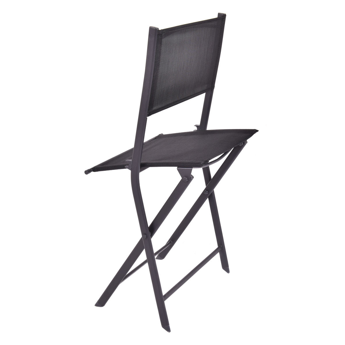 Folding Patio Dining Chairs Set of 4 - Steel Frame