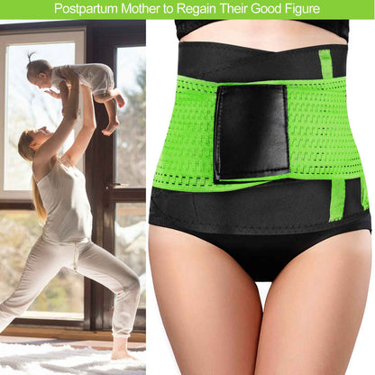 Waist Trainer Belt with Back Support - Adjustable Slimming Band