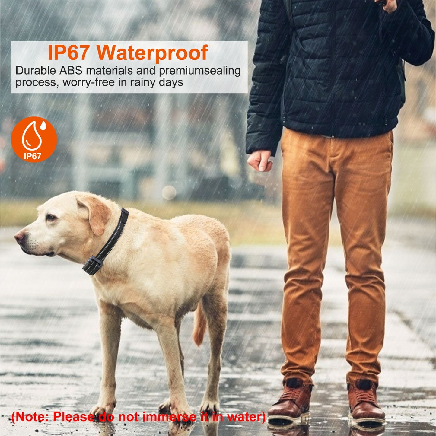 Dog Training Collar Receiver with 3280ft Range & IP67 Waterproof
