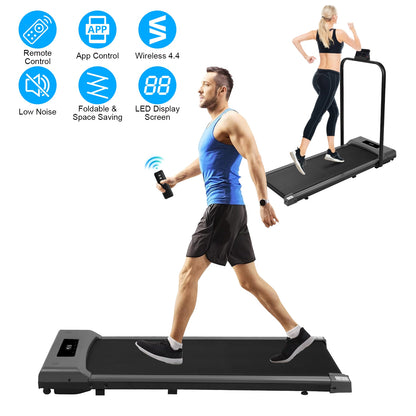 Under Desk Folding Treadmill with Remote and App Control