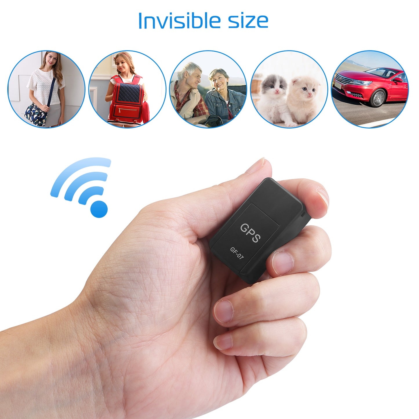 GPS Tracker with Magnetic Mount for Vehicles and Pets