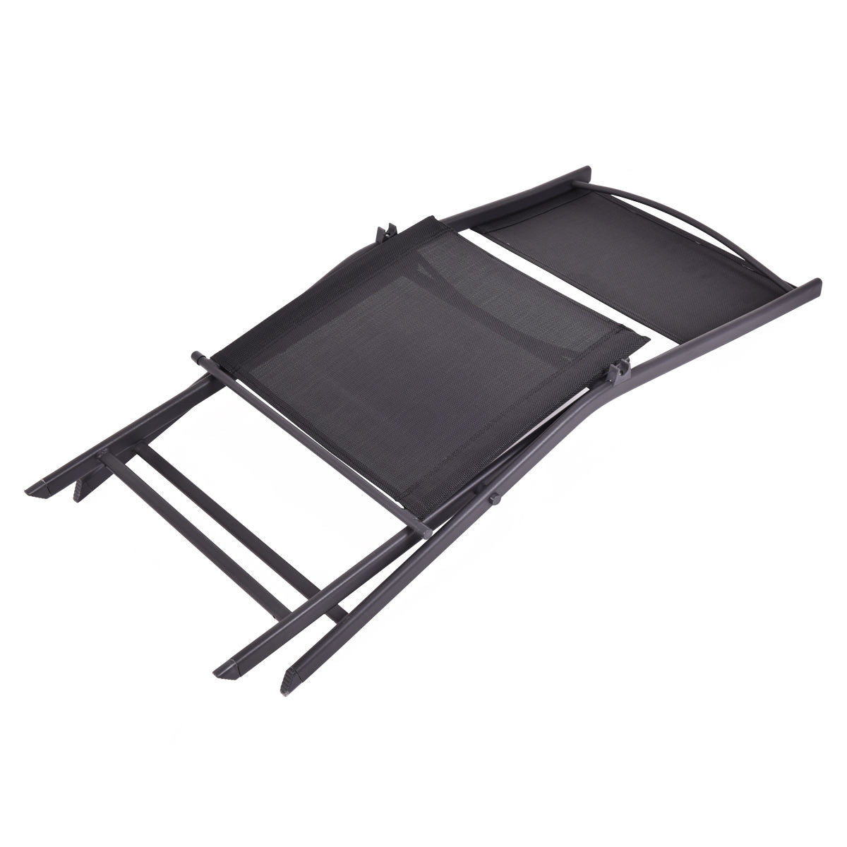 Folding Patio Dining Chairs Set of 4 - Steel Frame