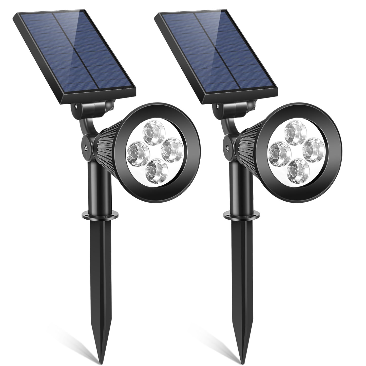 Solar Spotlight Outdoor 2-Pack with Dusk to Dawn Sensor